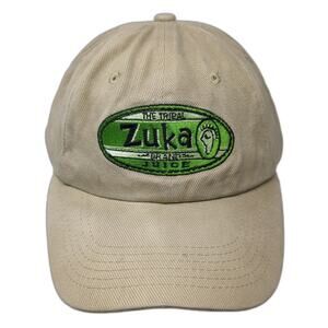 ATT HEADWEAR Baseball Cap Beige One Size Tribal Zuka Brand Juice Logo Curved Hat